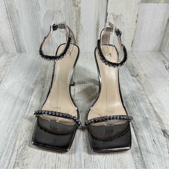 New Marc Fisher Karima Rhinestones Embellished Heeled Sandals #961 - Picture 6 of 13